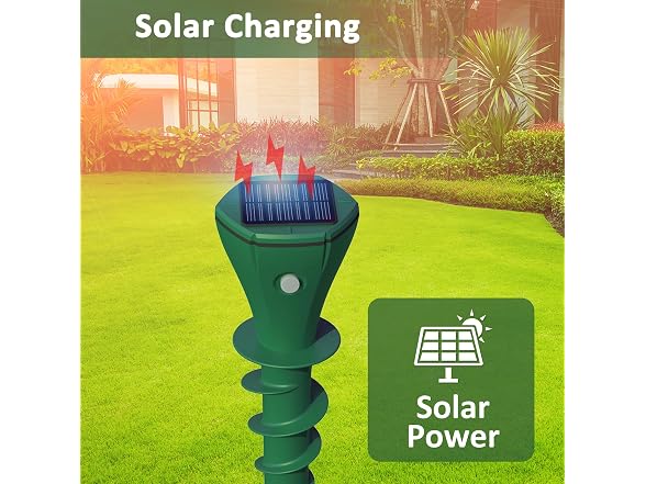 Solar Sonic Mole Repellent Stakes 8-Pack