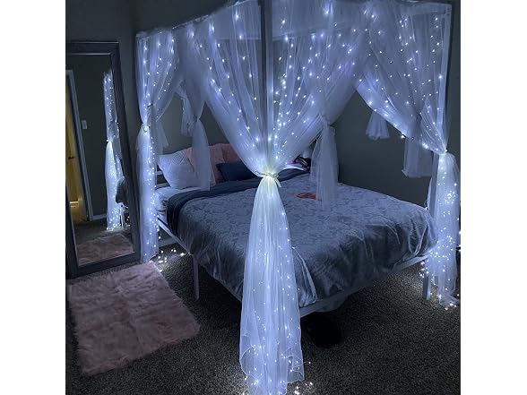 Honche Led Curtain String Lights with Re