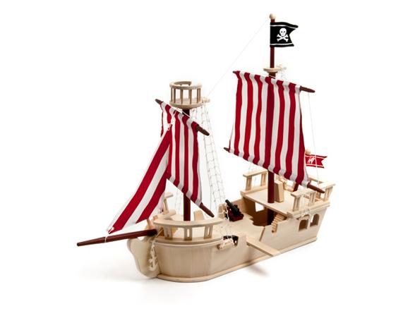 Pirates of the Sea Wooden Pirate Ship - Kids &amp; Toys