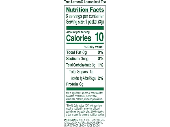 6CT LEMON ICED TEA MIX by TRUE LEMON