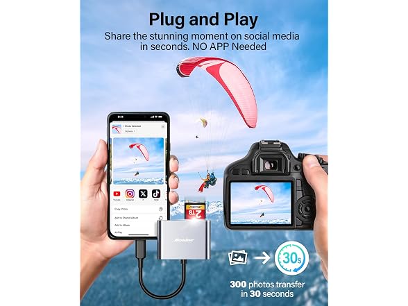 3-in-1 USB-C SD Card Reader