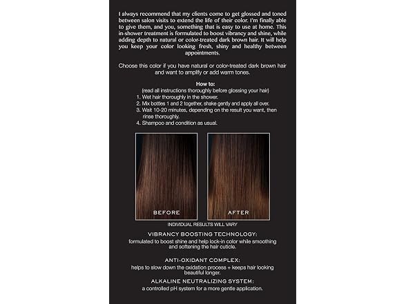 Kristin Ess Hair Gloss Chocolate Cosmo Dark