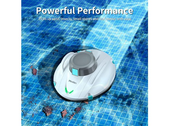 Moolan S1 Cordless Pool Vacuum Cleaner White - Gallery 7