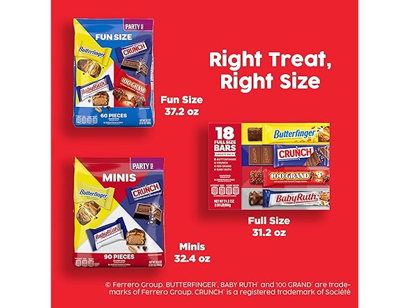 Butterfinger Kinder Bueno Crunch Variety