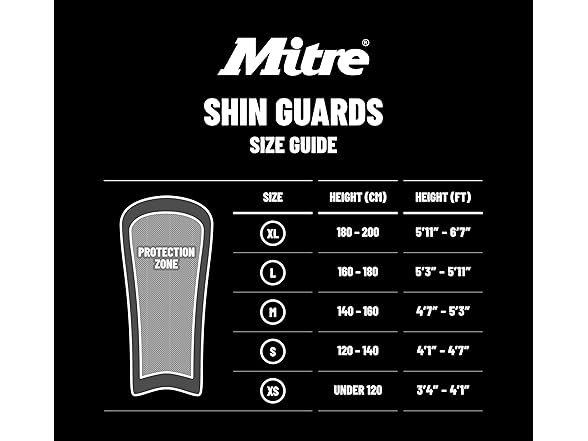 Mitre Unisex Soccer Shin Guards