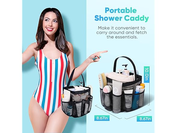 EUDELE Mesh 8-Pocket Portable Caddy