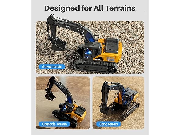 Geyiie Remote Control Digger Toy