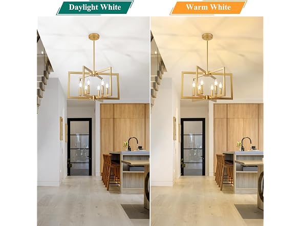 Bairth Gold Chandelier Farmhouse