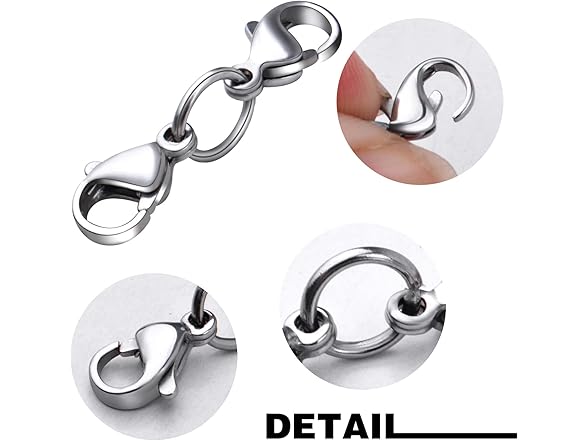 10 Sets Double Lobster Clasp Extender