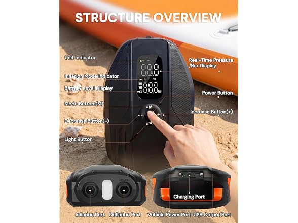 Paddle Board Electric Pump, 18000mAh