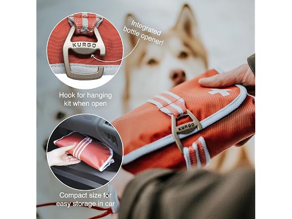Kurgo Dog First Aid Kit - Emergency Care for 