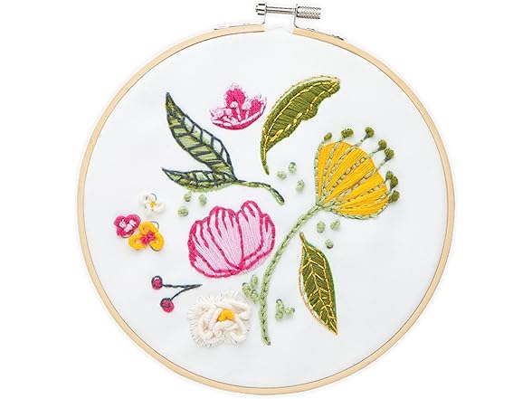 Craft Crush Spring Blooms Embroidery Kit