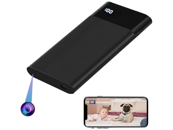 WIWACAM 2K WiFi Camera W/ 5000mAh Battery