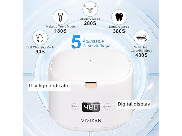 VIVIZEN Ultrasonic Retainer Cleaner