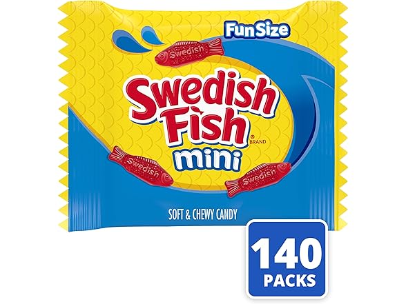 SWEDISH FISH Mini Soft & Chewy Gummy Candy
