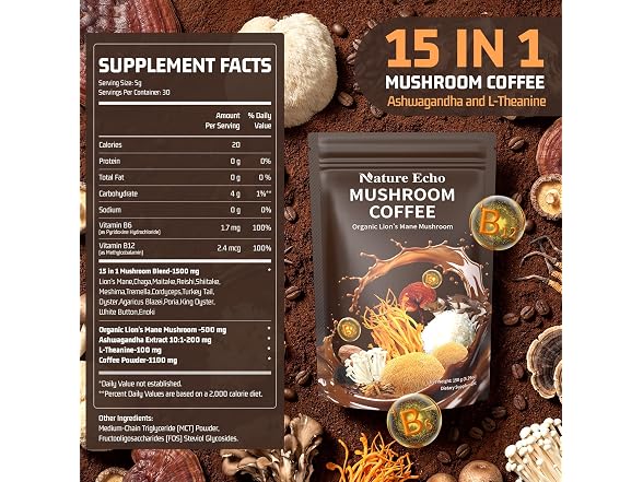 15 In 1 Mushroom Coffee Powder
