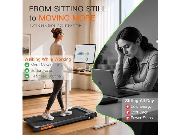 LIFErank Walking Pad Treadmill for Home
