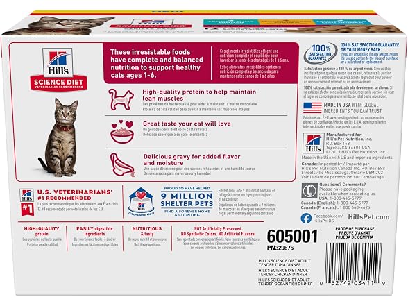 12PK Hill's Science Diet Adult 1-6 Wet Cat Food