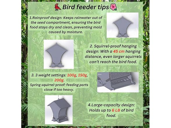 Wildpark Squirrel Proof Bird Feeders