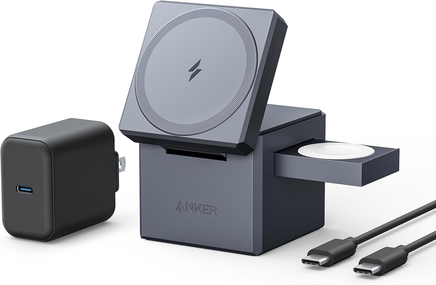 Anker 15W 3-in-1 MagSafe Wireless Charging Cube - Gallery 8