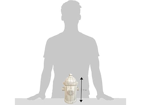 Kiln Fired Clay Fire Hydrant Treat Jar