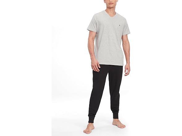 Tommy Hilfiger Mens Core Flag V-Neck Grey (M)