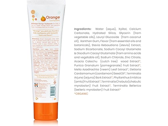 Himalaya Himalaya Kids Orange Toothpaste, 4oz