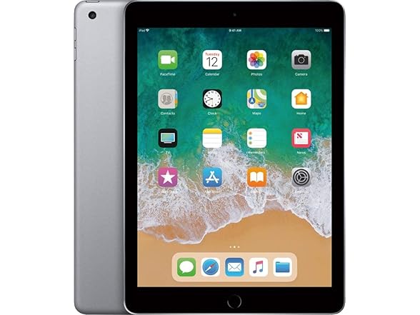 Apple 2017 iPad (9.7-inch, WiFi + Cellular, 32GB) - Space Gray (Renewed) (Open Box)