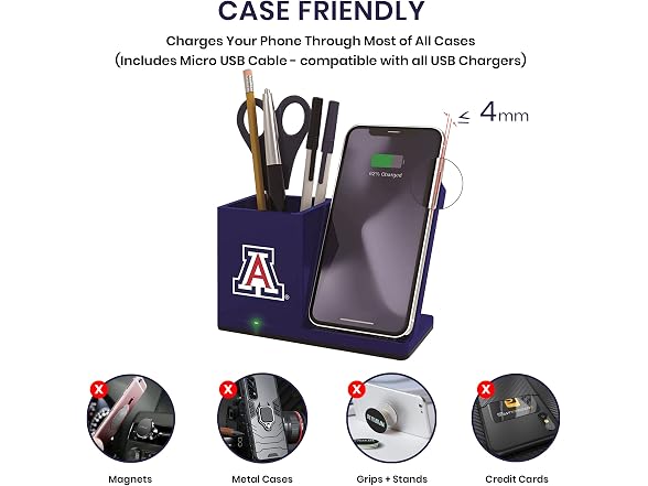 AUBURN TIGERS Wireless Charger Organizer