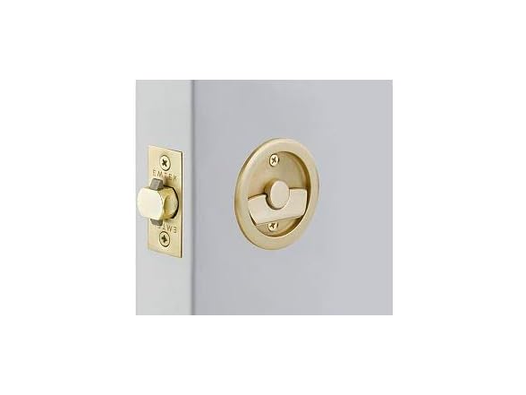 Emtek Tubular Pocket Door (Round Privacy, (US4))