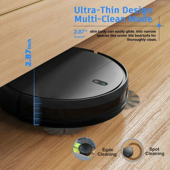 GTTVO Robot Vacuum - Black - Gallery 7