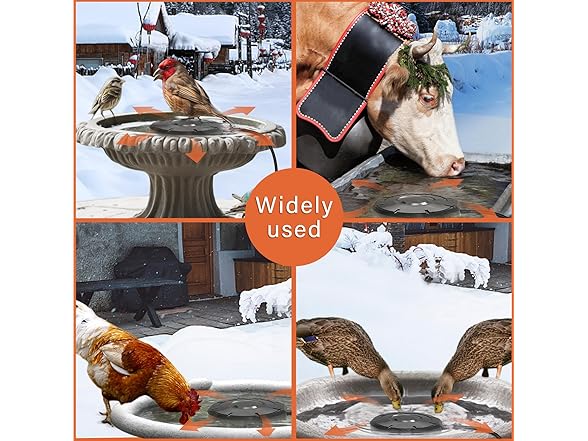 Cearktiy Bird Bath Heater