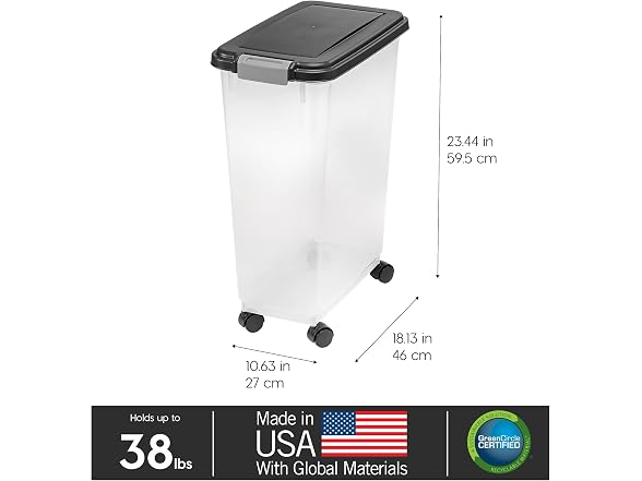 IRIS USA Airtight Dog Food Storage Container