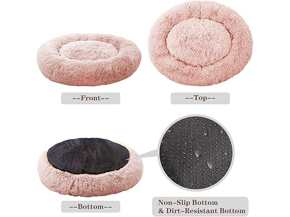 Red Calming Bed For Large Dogs