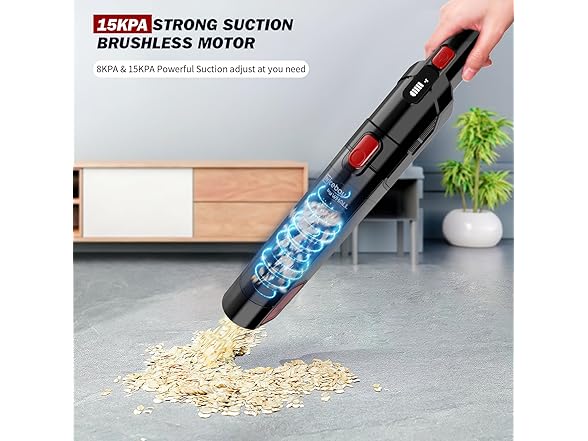 NICEBAY EV-H061 NICEBAY Cordless Handheld Vacuum, Hand