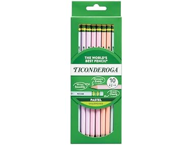 $5.99 Ticonderoga Ticonderoga Pastel Pencils, 2 Soft, dealfomo