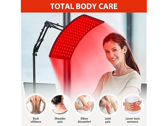 Viconor Red Light Therapy Lamp for Body Brown Black