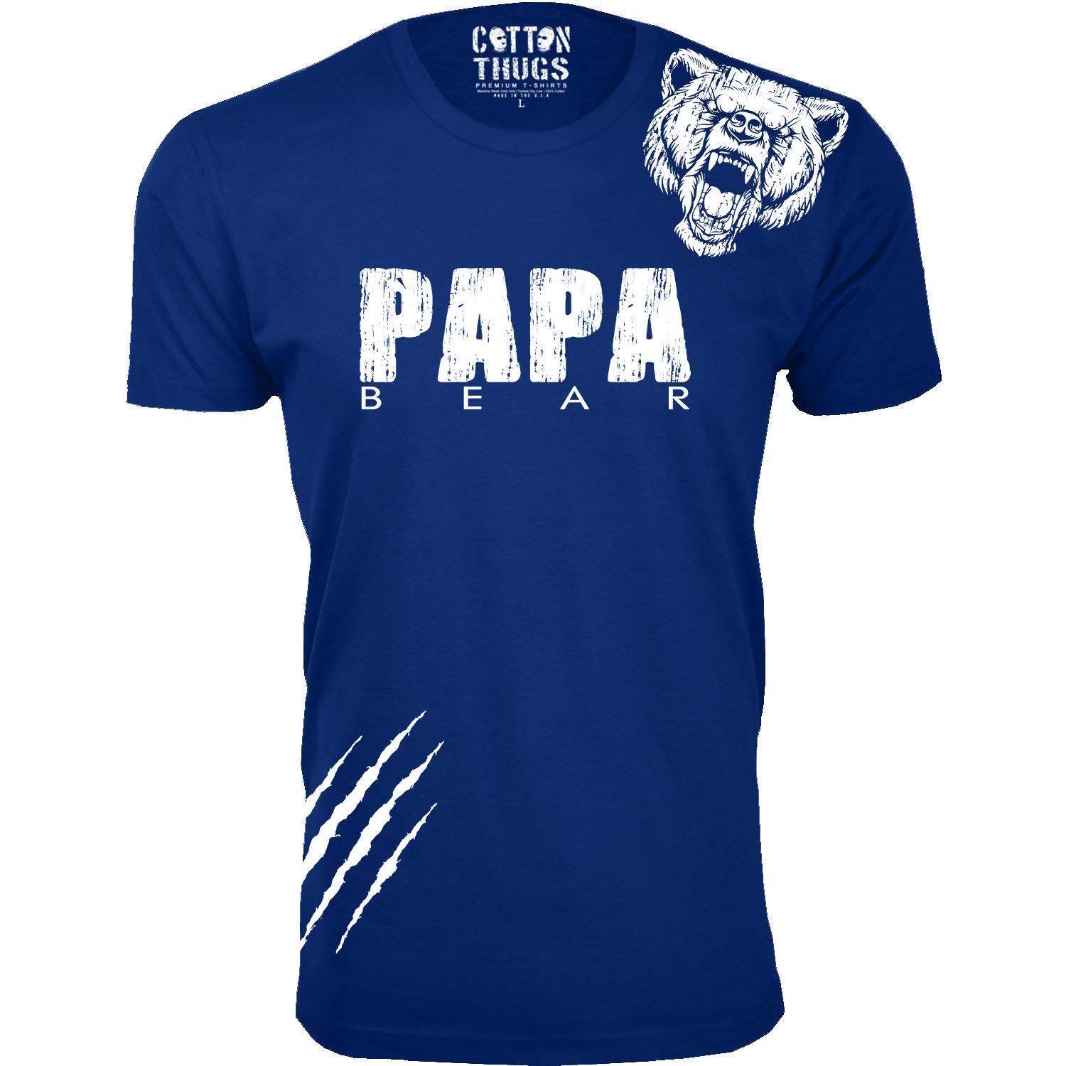 Papa Bear Scratch Father Day T-Shirt - Gallery 21