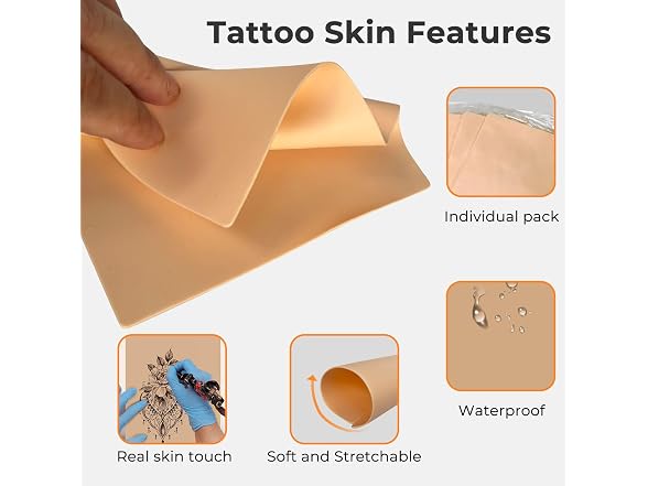 qeqanazo Fake Skin for Tattoo Practice