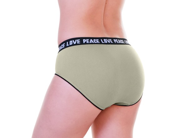 Seamless Panties with Love Peace Print