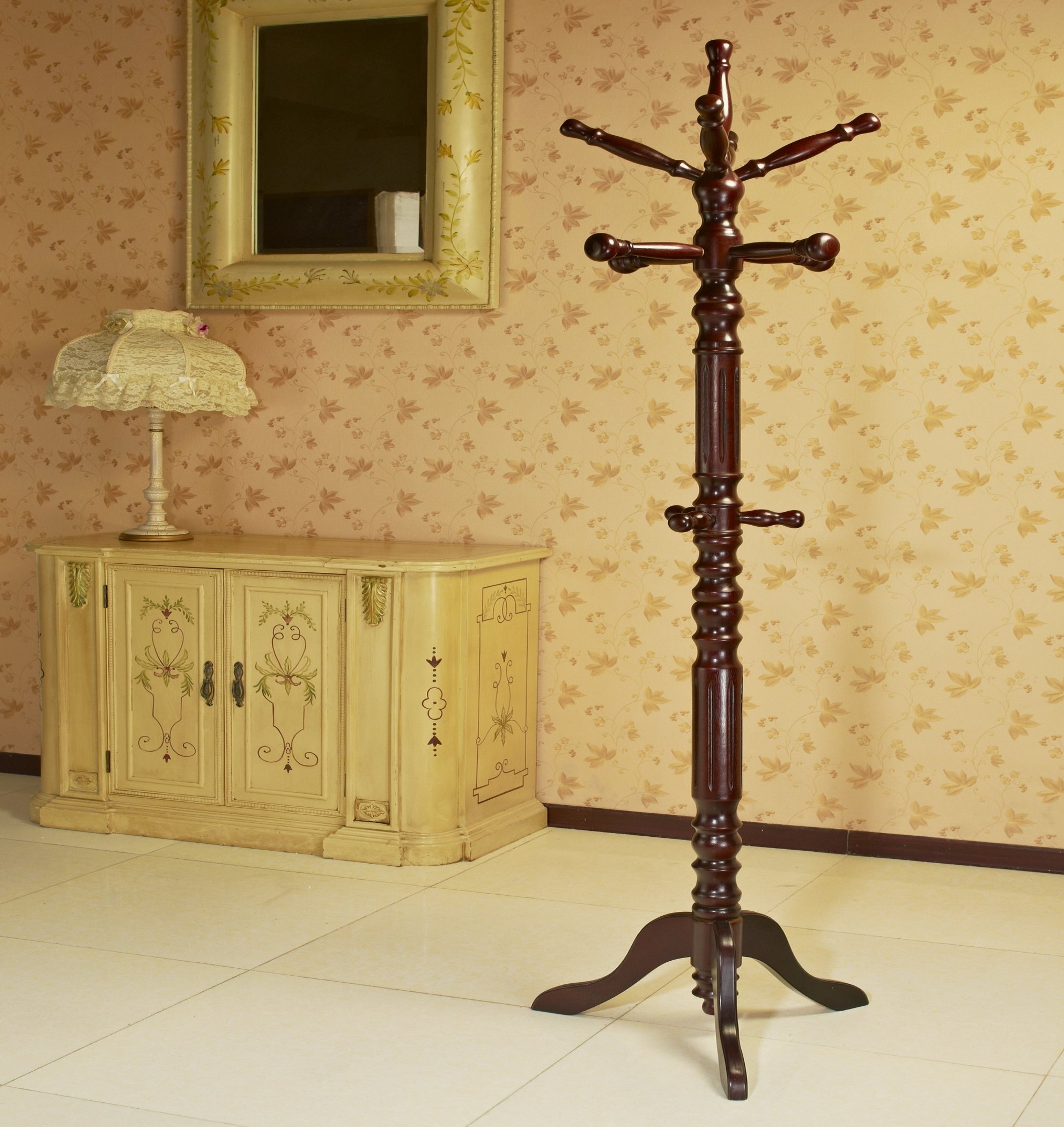 Frenchi Home Furnishing Wooden Coat Rack - Gallery 7