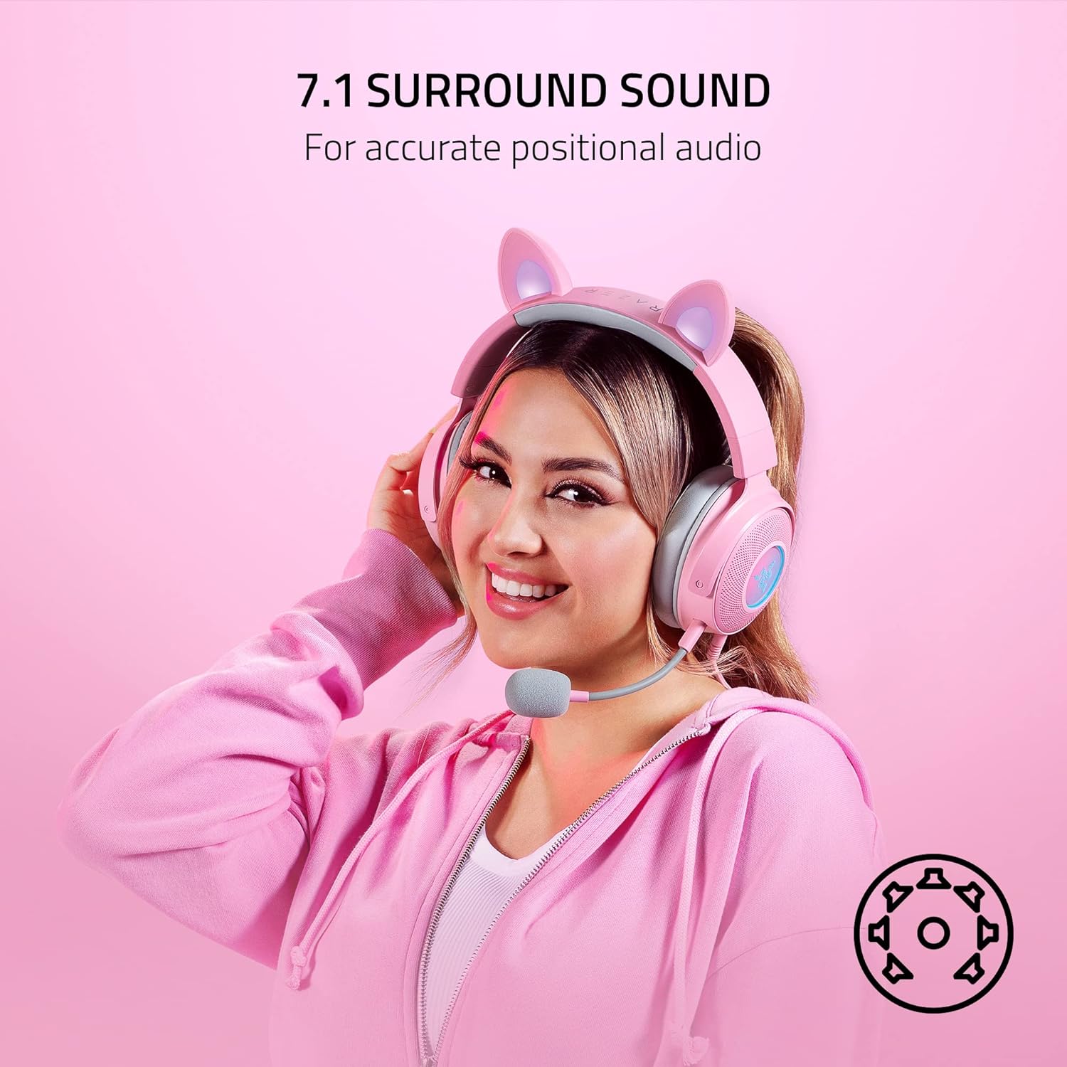 Razer Kraken Kitty V2 Pro Wired Headset (Open Box) - Gallery 12