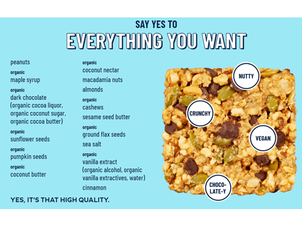 (18ct) YES BAR Gluten-free Snack Bars - Breakfast Lovers