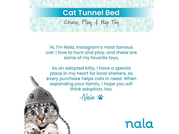 Caitec Presents Nala Cat Tunnel Bed