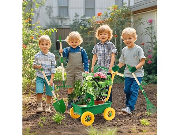Duckura Kids Wheelbarrow Set