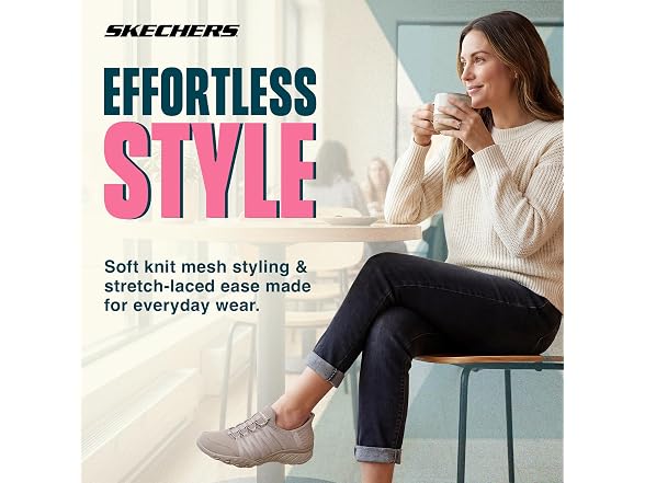 Skechers Women's Breathe Easy Roll With Me Slip-Ins