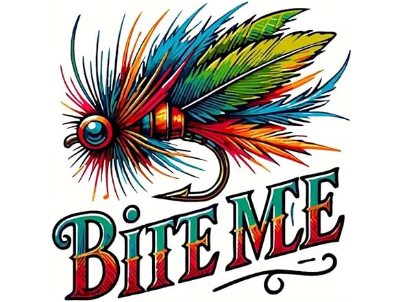 Xucload Bite Me Funny Fishing Lure Patch