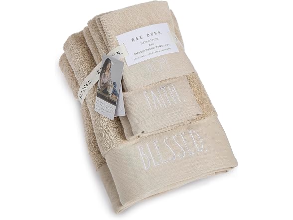 Rae Dunn 6pc Towel Set