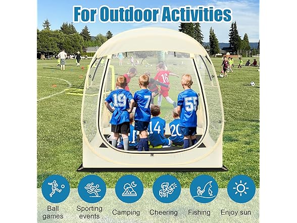Pop-Up Sports Shelter Tent (1-6 Person)