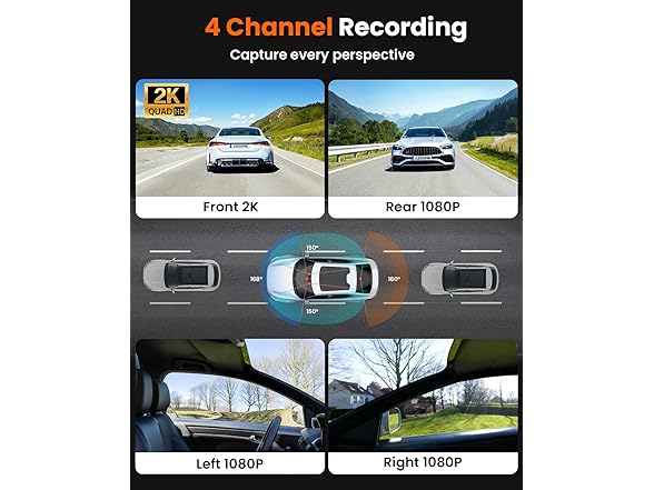 ENLIK Dash Cam Front and Rear